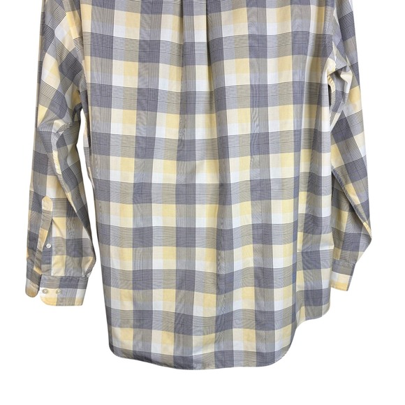 Jos A Bank Traveler's Collection Button Up Shirt Men's XL Long Sleeve Gray Plaid - Picture 10 of 16